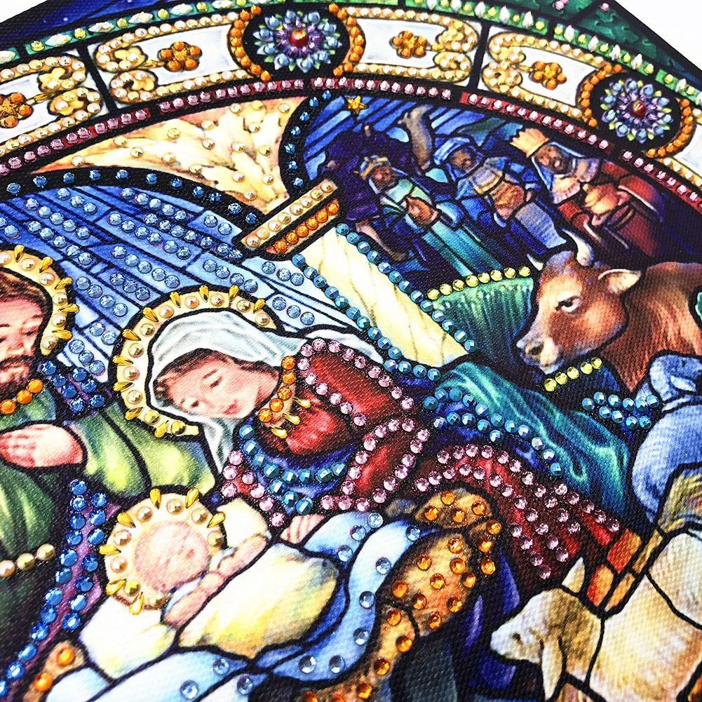 Diamond Painting - Special Shaped Drill - Religion Family(40*30cm)