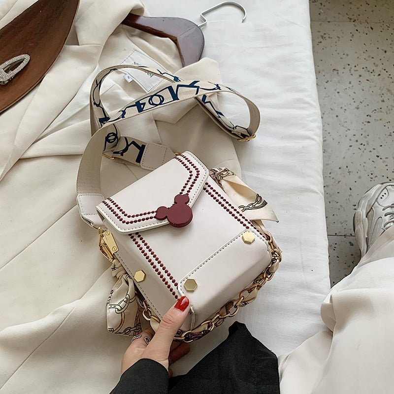 էѧӧܧ Youthful Sweet PU Leather Crossbody Bags For Women 2021winter Fashion small Shoulder luxury Handbag Female Chain Bag