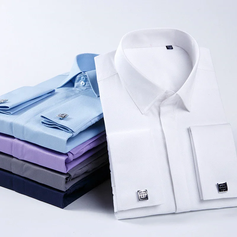Men's Formal Business Wedding Party Non-iron Shirts