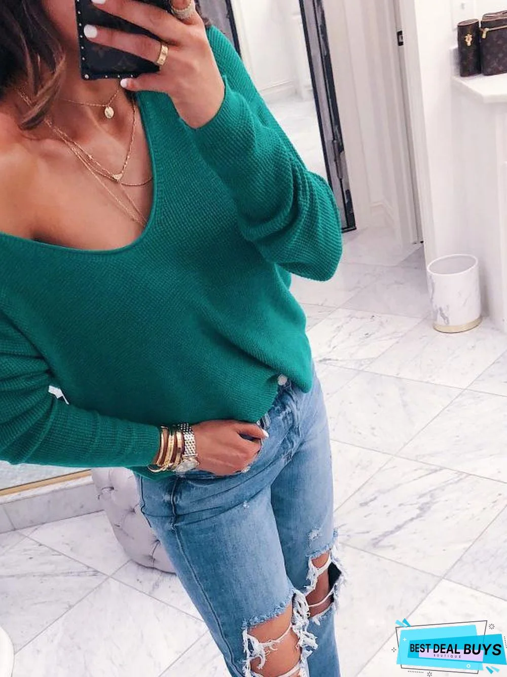 Loose 6 Colors Long Sleeves Sweater Tops