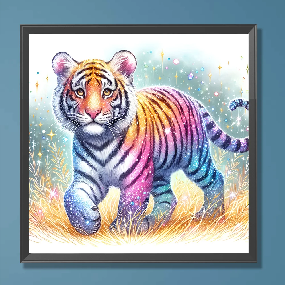 Diamond Painting - Full Round Drill - Tiger(Canvas|30*30cm)