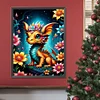 Diamond Painting -DIY Round Drill Dragon and Flower