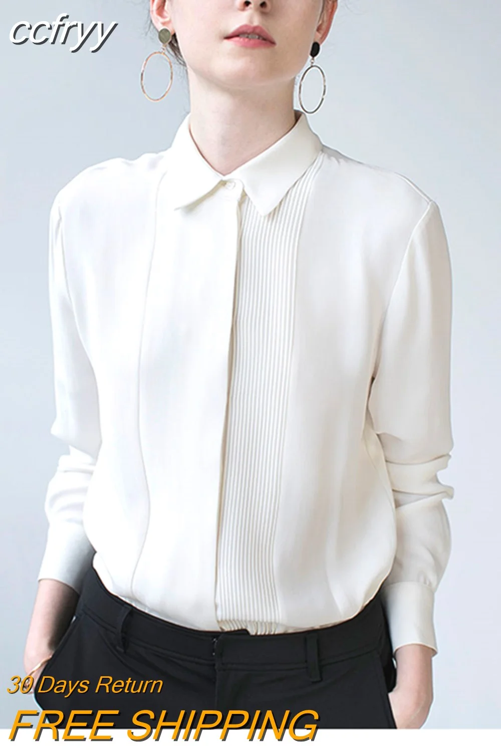 Huibahe Office Lady White Basic Shirt Women Korea Style Long Sleeve Loose Button Woman Tunic Blouse 2023 Spring Work Female Tops