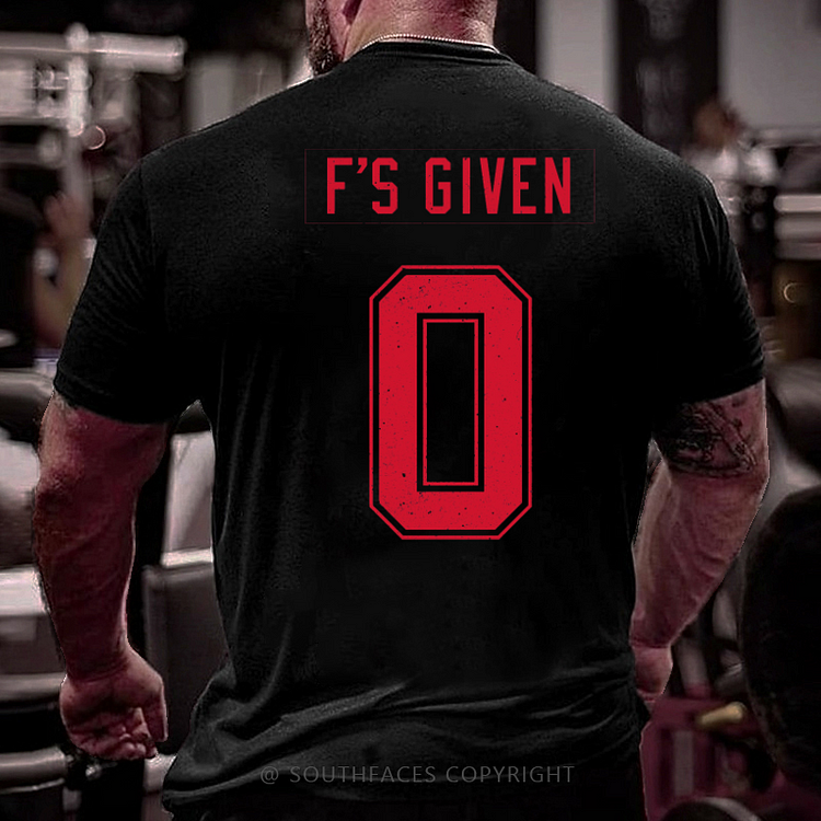 Fs Given Zero Print Men's T-shirt