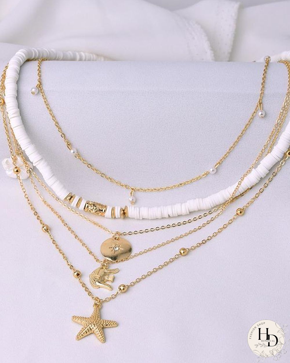 Star Flower Layer Necklace