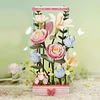 Huajianji Qimeng Dynamic Blooming Building Block Bouquet DIY Home Decoration Gift