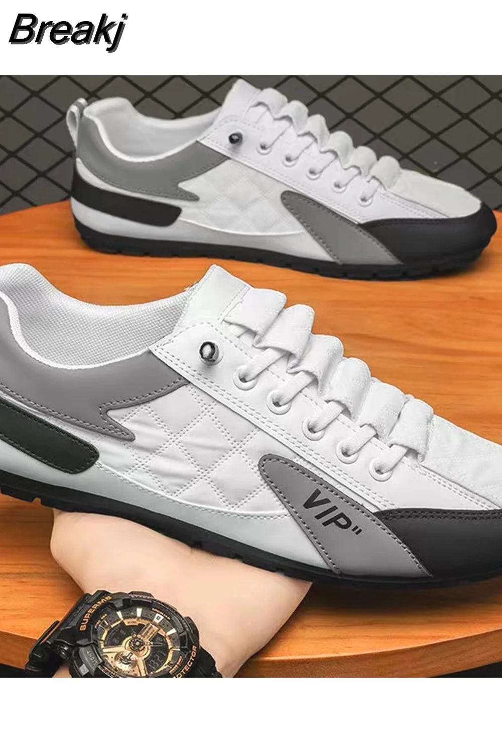 Breakj men 2023 New Style lat-soled Wild Flat-bottomed Summer Thin Section Baotou Half Slippers