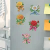 (US Only)6Pcs Spring DIY Diamond Painting Refrigerator Magnets Kit for Home Decoration