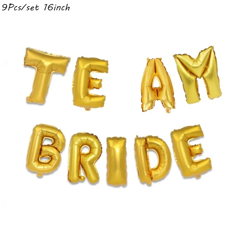 Bride To Be Theme Foil Balloon Cupcake Topper Sash Bachelorette Party Diamond Ring Foil Balloon Wedding Decoration Supplies