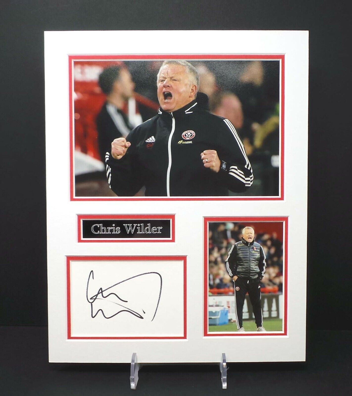 Chris WILDER Sheffield United Manager Signed Mounted Photo Poster painting Display AFTAL RD COA