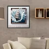 (40*40cm)Sailboat - Full Round Drill Diamond Painting