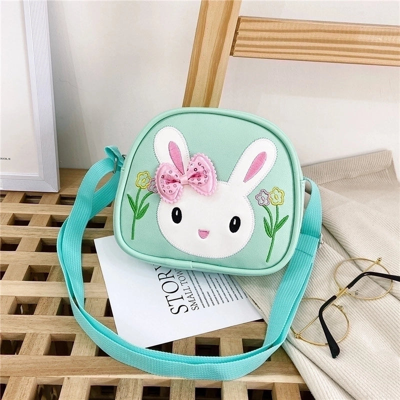 Kid’S Pu Leather Animal Cartoon Cute Semicircle Zipper Crossbody Bag