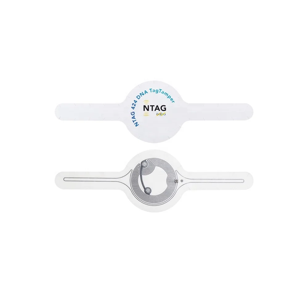High Security Anti-fake NTAG424 DNA Tamper Proof NFC Label for Luxury Brand
