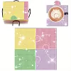 4pcs DIY Diamond Painting Coaster Kit With Holder - Colorful