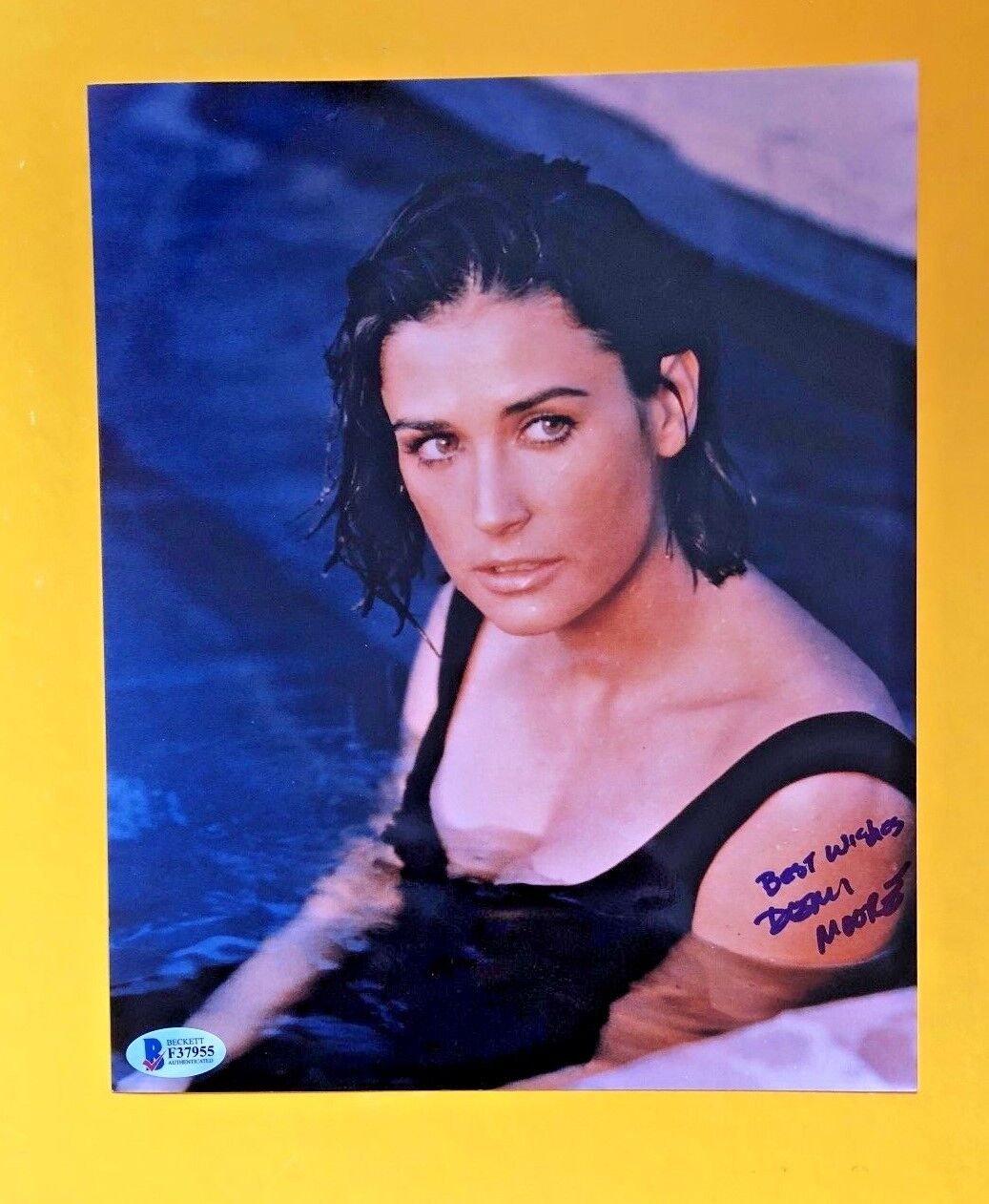 DEMI MOORE AUTOGRAPHED 8X10 SIGNED Photo Poster painting BECKETT CERTIFIED