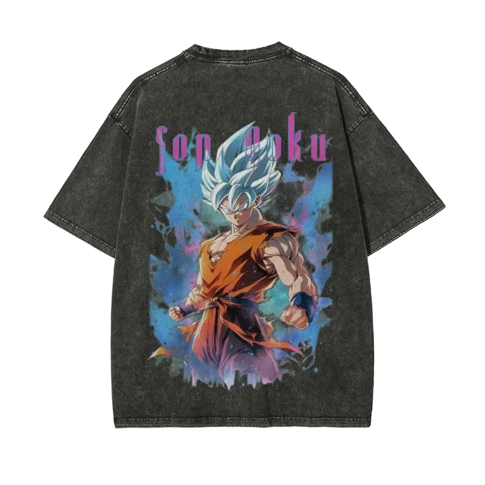 Dragon Ball Super Sun Goku Oversize Washed T-Shirt	