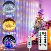🎄🔥&Phi;&omega;&tau;ά&kappa;&iota;&alpha; LED &Kappa;&omicron;&upsilon;&rho;&tau;ί&nu;&alpha;&sigmaf; &Nu;&epsilon;&rho;ά&iota;&delta;&alpha;, 300 LED 9,8ft x 9,8ft &mu;&epsilon; 8 &lambda;&epsilon;&iota;&tau;&omicron;&upsilon;&rho;&gamma;ί&epsilon;&sigmaf; &phi;&omega;&tau;&iota;&sigma;&mu;&omicron;ύ
