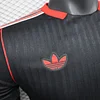 Joyfball 2025/2026 Player Version Manchester United Retro Black Football Shirt  1:1 Thai Quality（The player version jersey is a bit tight, please pay attention to the size selection）