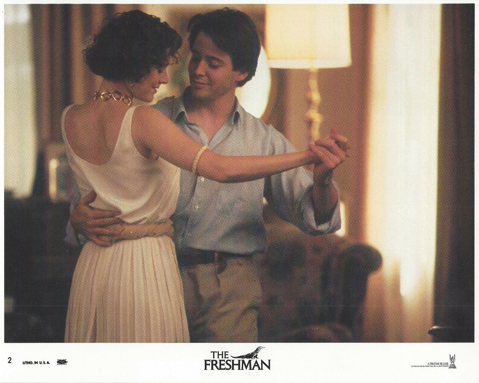 The Freshman Original 8x10 Lobby Card Poster Photo Poster painting 1990 #2 Broderick Brando