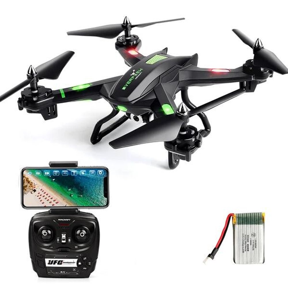 FPV Drone with WiFi Camera Live Video Headless Mode 2.4Ghz 4 Ch 6 Axis Gyro RTF RC Quadcopter