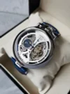 Turing Pilot's Watch: Stylish Large Dial, Automatic Skeletonized, Moon Phase, Men's Mechanical Watch