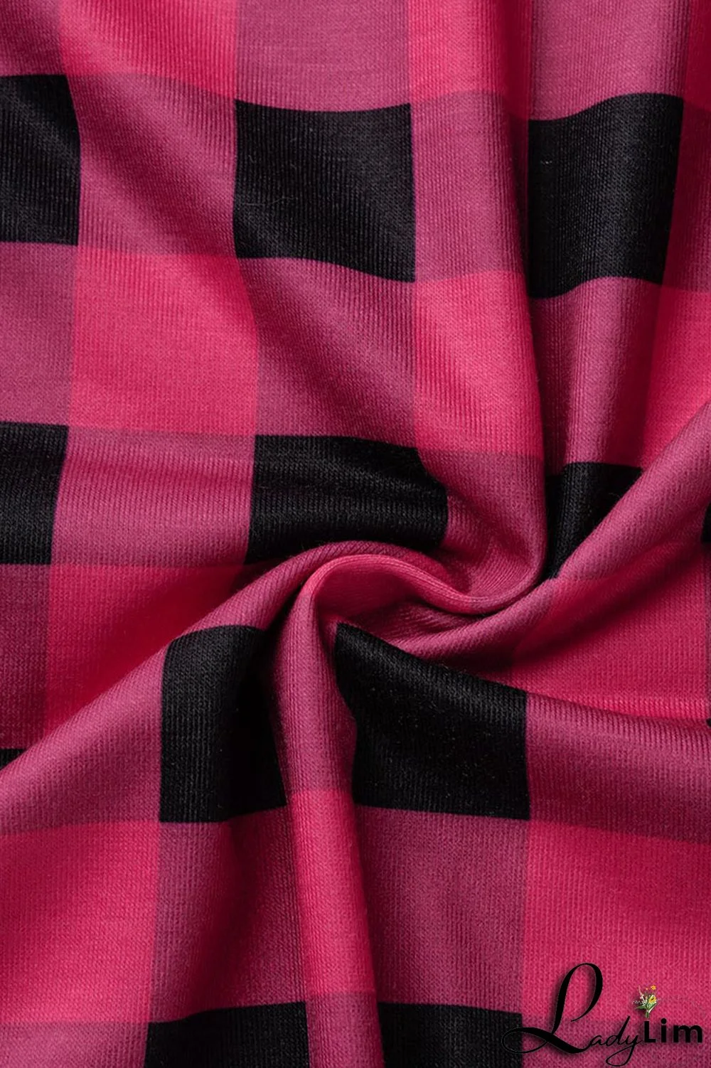 Black Casual Plaid Print Zipper Collar Straight Plus Size Dresses