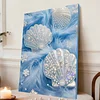 DIY Pearl Painting Starfish for Home Wall Decor with Frame(30x40cm)