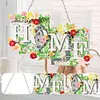 5D DIY Special Shaped Diamond Painting HOME Hanging With Lamp String Kit