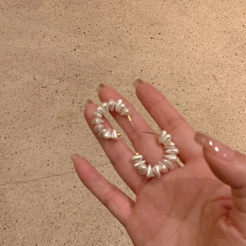 1 Pair IG Style Minimalist Heart Shape Flower Bow Knot Inlay Alloy Artificial Pearls Rhinestones Drop Earrings Earrings Ear Studs