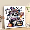 Diamond Painting - Partial Special Shaped Drill - Halloween Panda(Canvas|30*30cm)