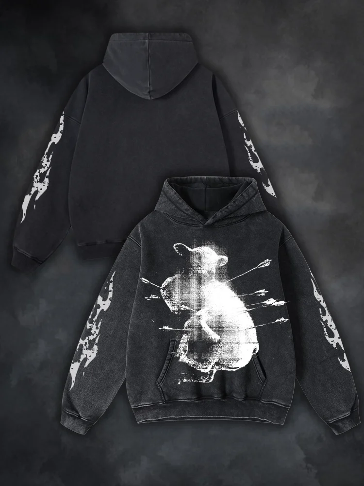 Innocent "sheep Hooded Sweatshirt