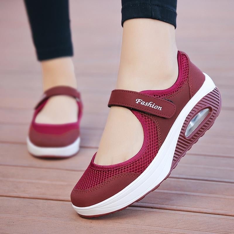 2021 Spring Red Women Vulcanize Shoes Casual Sneakers Female Soft  Flat For Lady Lightweight Breathable zapatos de mujer zapatos