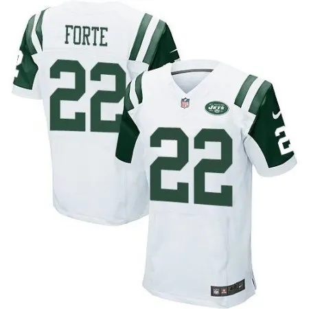 Jets #22 Matt Forte White Men's Stitched NFL Elite Jersey