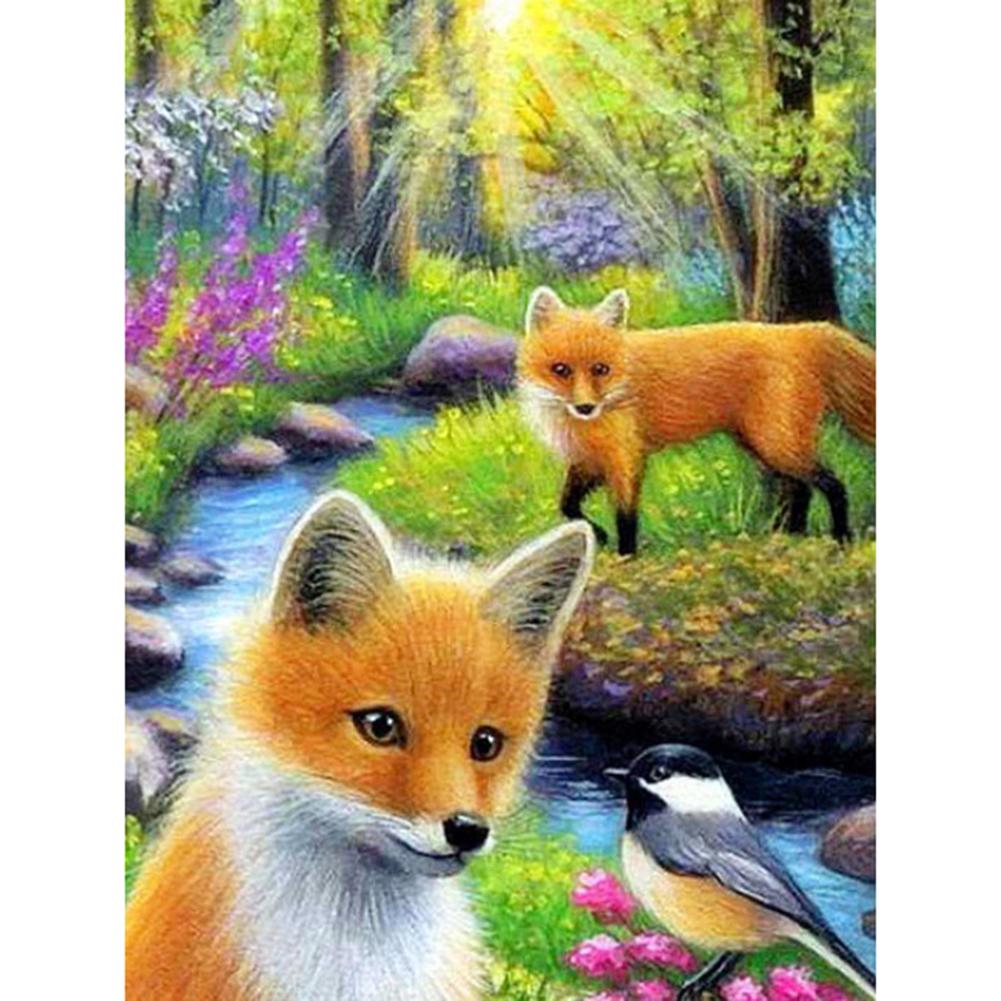 

Animal Fox - Round Drill Diamond Painting - 30x40cm, 501 Original