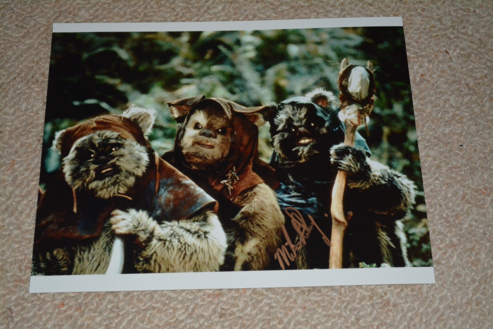 MICHAEL HENBURY signed autograph In Person 8x10 20x25 cm STAR WARS EWOK