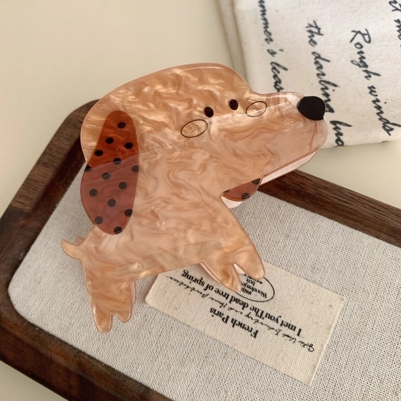 Cute Minimalist Women’s Cartoon Dog Cat Acetic Acid Sheets Hair Claws