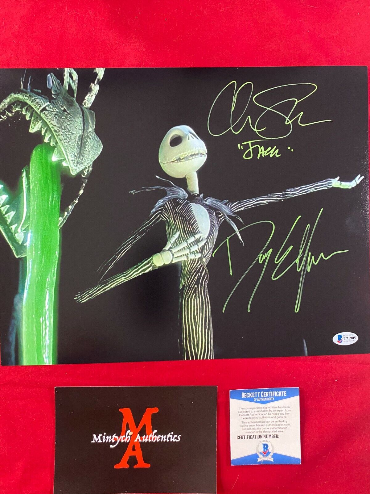 CHRIS SARANDON & DANNY ELFMAN SIGNED 11X17 Photo Poster painting! NIGHTMARE BEFORE CHRISTMAS!