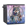 (US Only)Dream Catcher Wolf Special Shape Diamond Painting Container for Home Storage