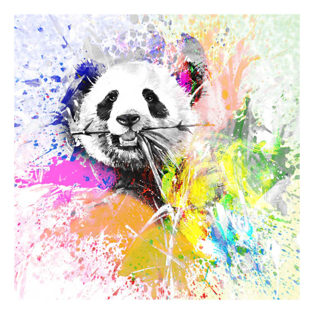 

30*30CM - Panda - Round Drill Diamond Painting, 501 Original