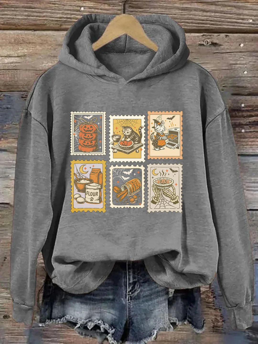 Spooky Cat Halloween Hoodie
