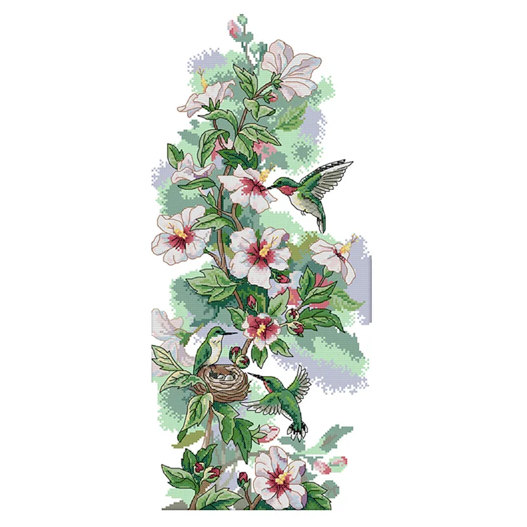 Joy Sunday Bird 11CT Stamped Cross Stitch 36×68CM