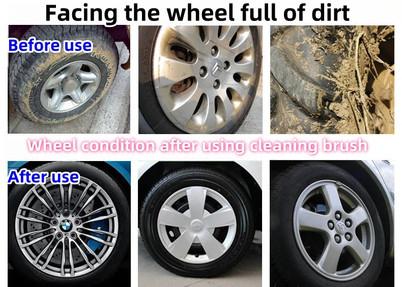 Special brush for cleaning wheels（3PCS）