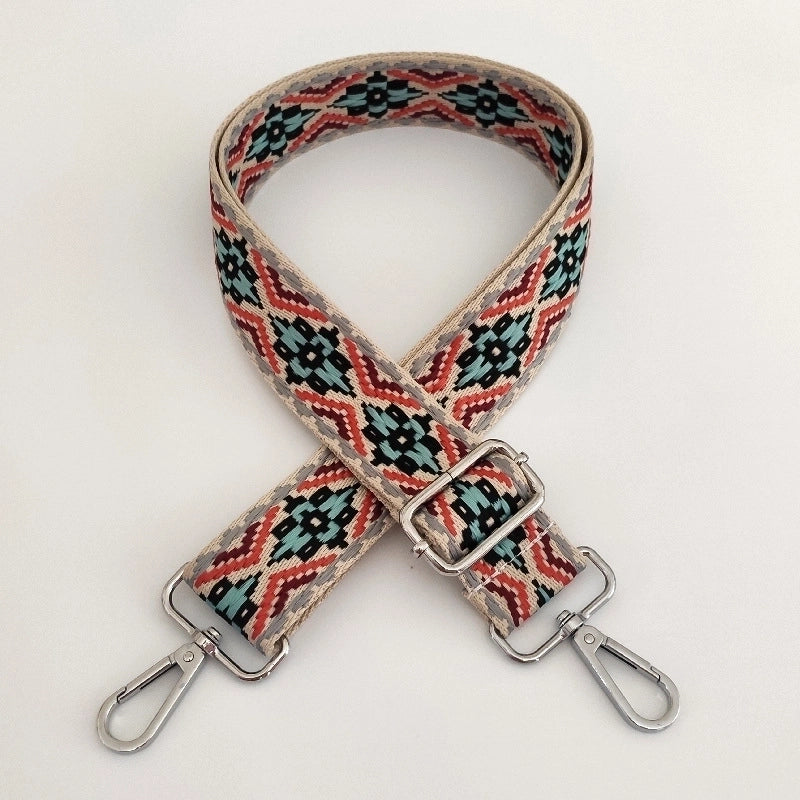 New 3.8cm Jacquard Webbing Wide Adjustable Bag Replacement Long Strap