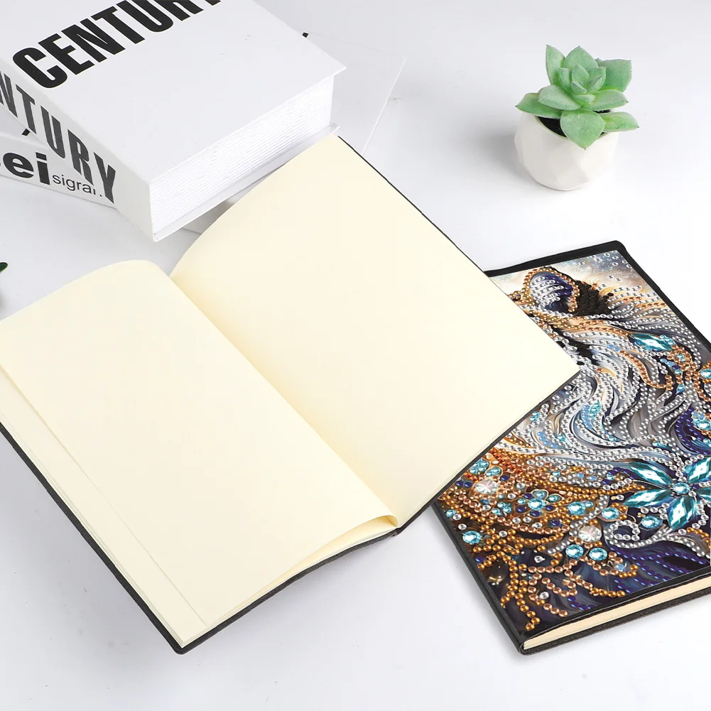 5D DIY Fox Special Shaped Diamond Painting 50 Pages Notebook for Beginners