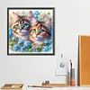 Diamond Painting - Full Round Drill - Two Cats(Canvas|40*40cm)