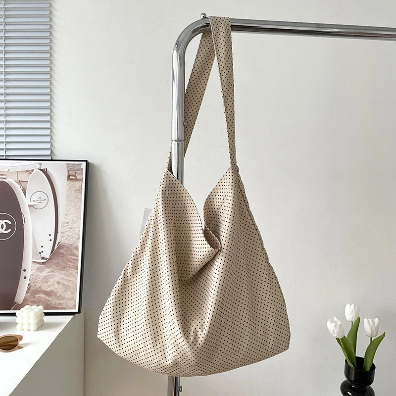 Niche Canvas Bag For Women 2024 New Summer Korean Style Design Sense High Quality Artistic Floral Canvas Bag