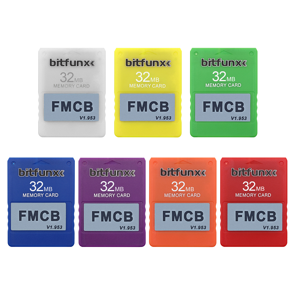 

32MB Free MC Boot v1.953 Card Game Console FMCB McBoot Card for Sony PS2, Blue, 501 Original