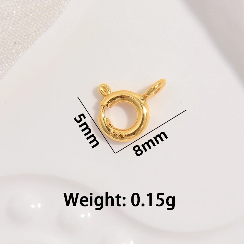 1 Piece 925 Sterling Silver 22K Gold Plated Rhodium Plated Geometric Jewelry Buckle Jewelry Accessories