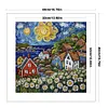 Colored Houses-14CT Stamped Cross Stitch 40*40cm/15.75*15.75in tapestrymarket