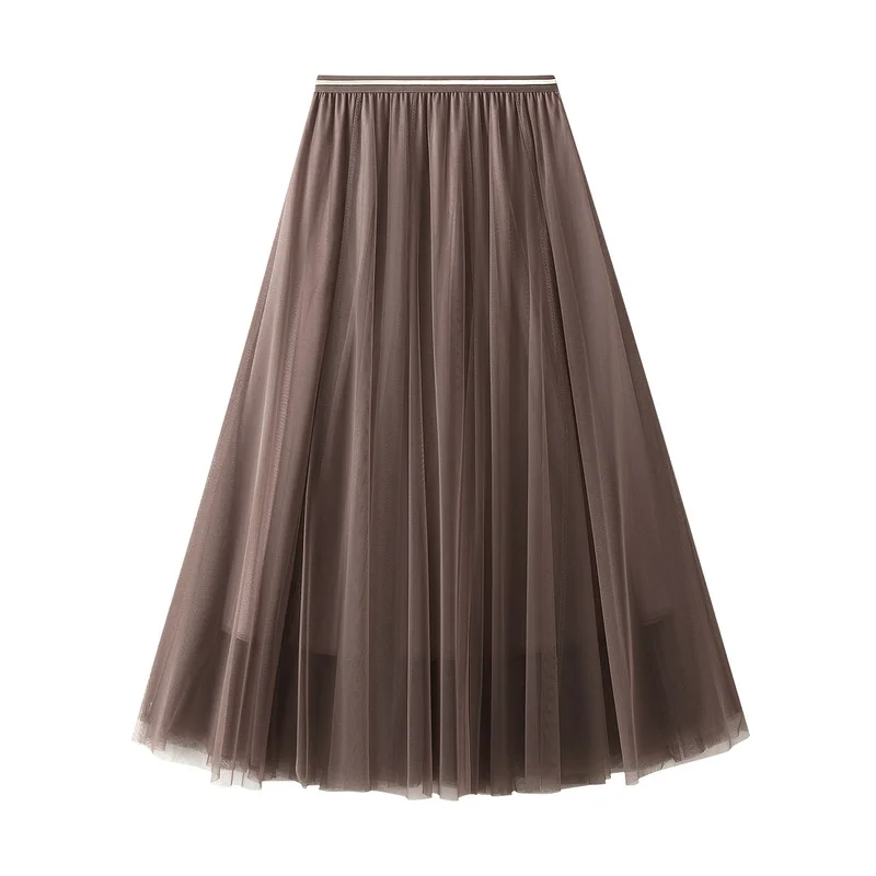 Nigikala Nigikala Dress Half-Dress Woman 2025 New Spring And Summer Long Dress Long-Term Long-Singlin Long-Singed-Long-Shaped High-Waisted Skirt Ponyy Ffy Skirt 0803